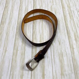 Justin Boots Brown Top Grain Cowhide Leather Belt